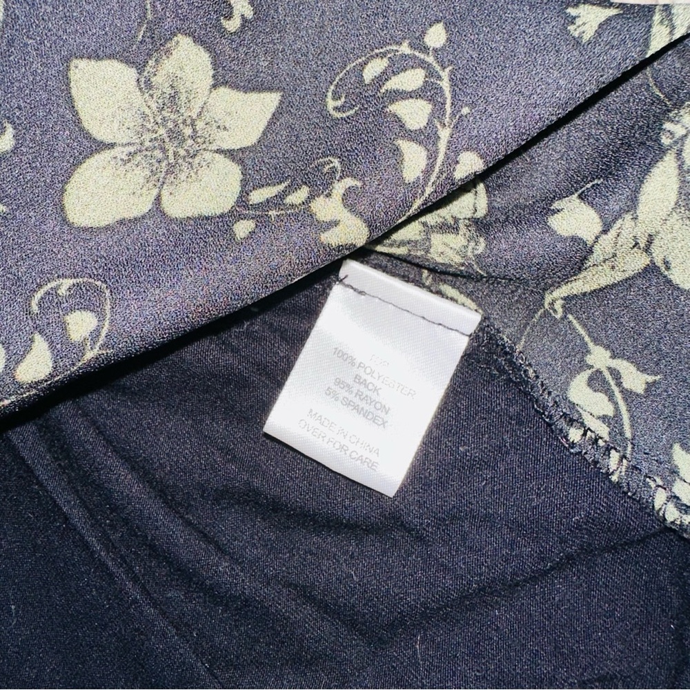 Fortune + Ivy Long Sleeve Floral V-Neck Blouse Flower Print XL - Picture 8 of 8
